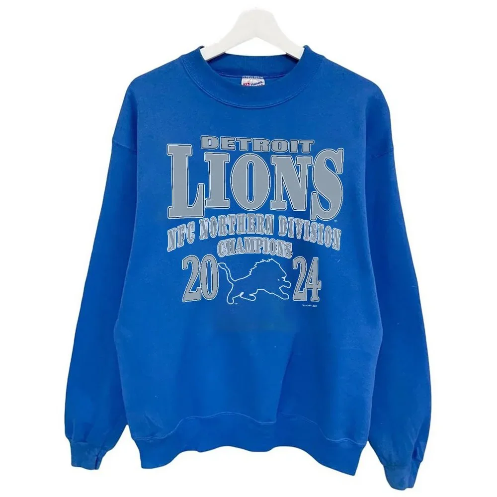 2024 Detroit Lions NFC Northern Division Sweatshirt NFL Football Shirt tee